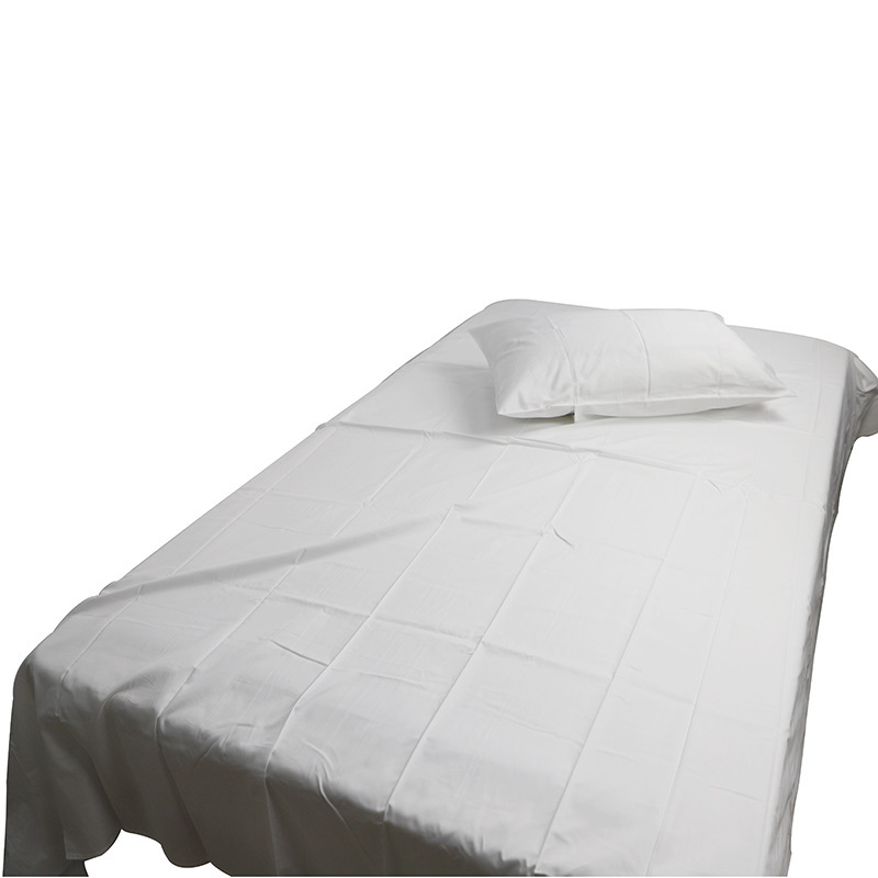 Bleached cotton bedding set for foreign trade export hotel bedding linen C 300TC four-piece set Bleached cotton bedding set for foreign trade export hotel bedding linen C 300TC four-piece set