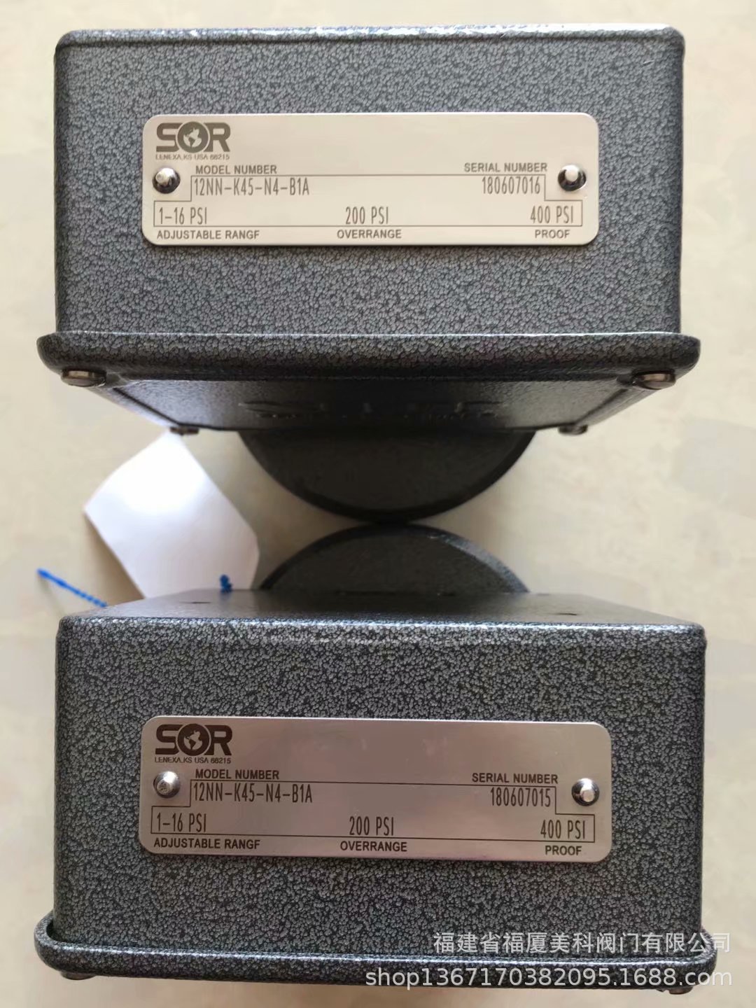 美国SOR索尔压力开关 压差开关433462-NEE5L6 414841-EM043G