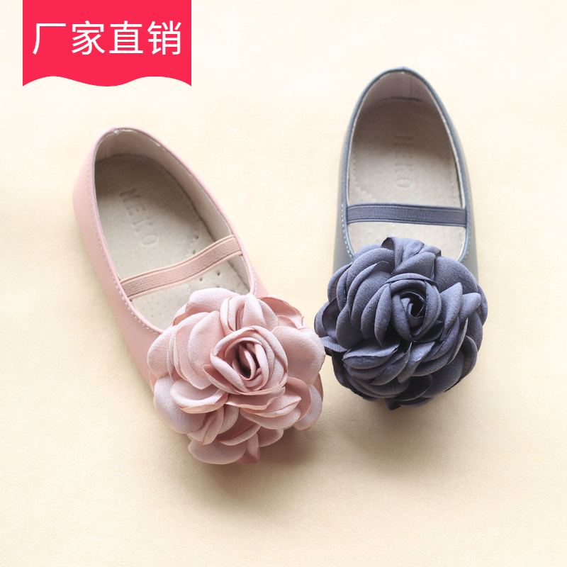 2021新款韩国童鞋新款花朵儿童鞋女童宝宝公主鞋shoes kids学步鞋|ru