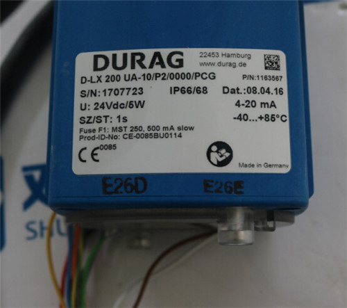 DURAG 检测器 D-LX 200 UA-10/P2/0000/PCG