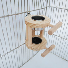 鹦鹉用品 鸟玩具 鹦鹉不锈钢食杯食盆食罐 笼挂食盒 鸟食杯站架