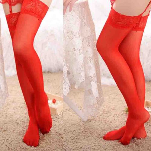 Foreign trade ladies' sexy underwear European and American sexy transparent lace stockings thigh stockings garters
