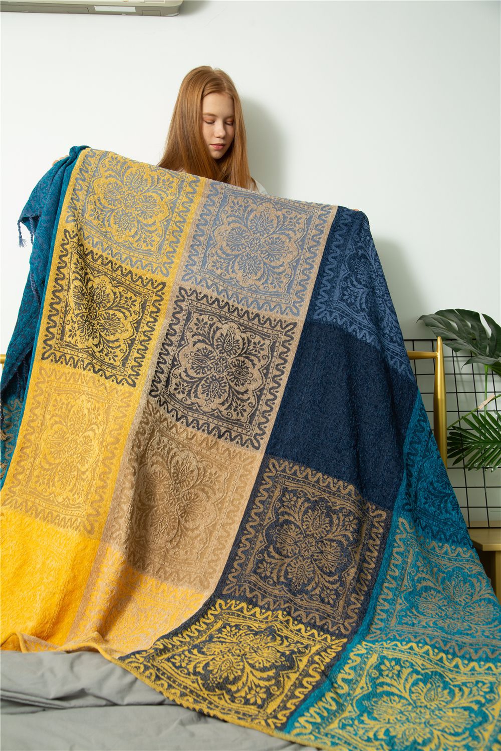 modern soft fabric blanket, sofa blanket, plush blanket, leisure blanket, artistic blanket_voghion.com