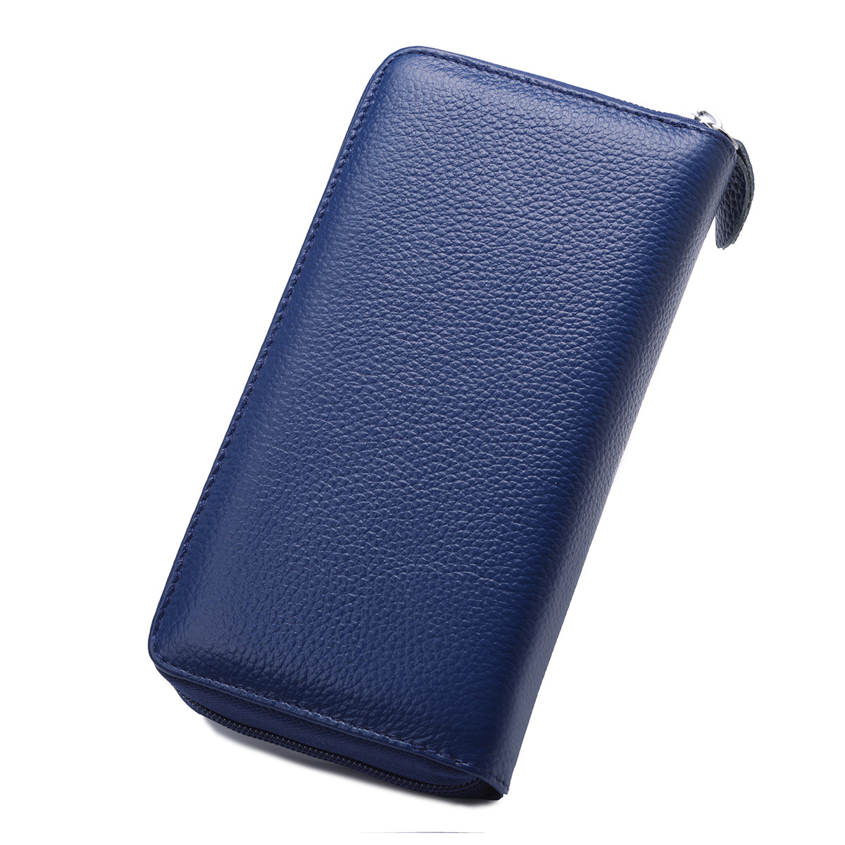 165g Weight Polyester Lining Material Zipper Closure Type Business, Travel Occasion Leather Material Solid Color Pattern Unisex Gender Fashion Style Square Shape Coffee, Pink, Purple, Red, Blue, Black Color Anti-rfid Creative Men's And Women's Leather Long Wallets Multi-function Zipper Wallet 30