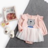 Children's spring cartoon bodysuit, brand autumn clothing for new born, long sleeve