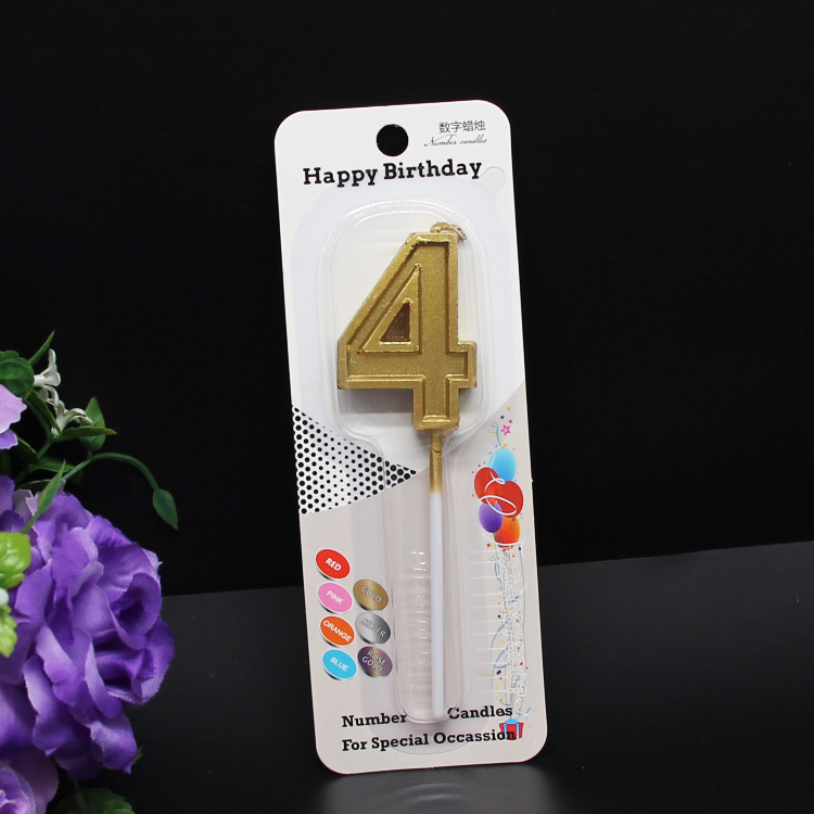 Birthday Number Paraffin Party Candle 1 Piece display picture 6