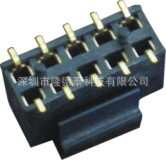 2.54mm双排排母SMT塑高8.5mm(带定位柱