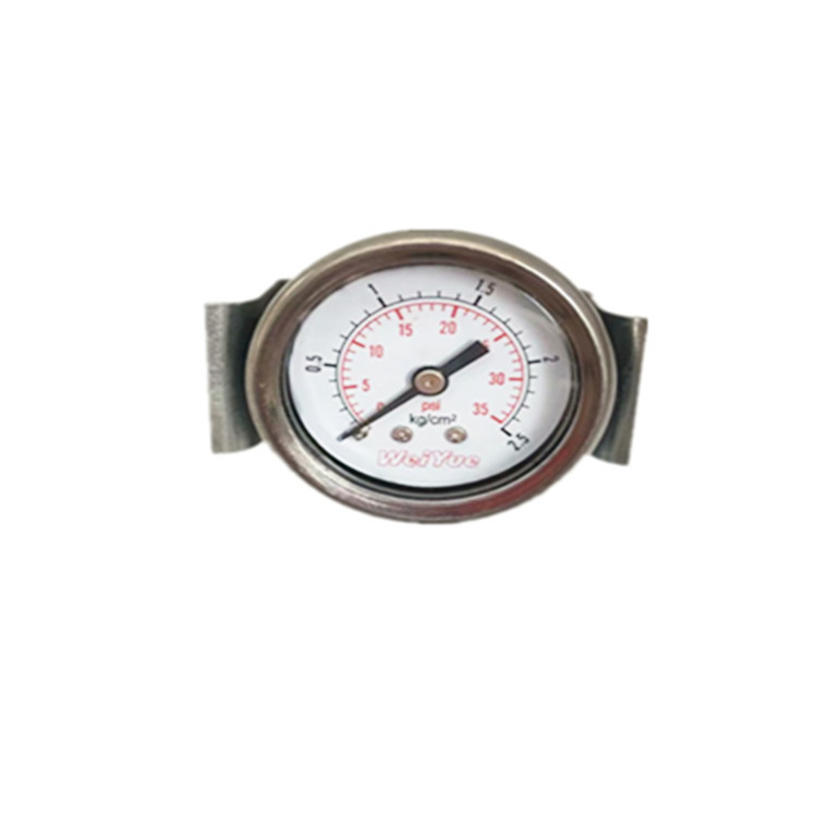 weiyue轴向Y40Z带U型安装支架压力表0-0.25MPA 2.5KG/CM2 35psi