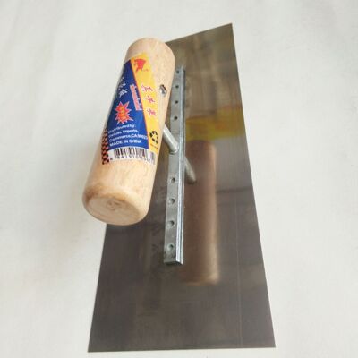Manufactor Direct selling Bricklayer putty  Tile knife latex paint Trowel Wooden handle Mirror decorate Trowel tool