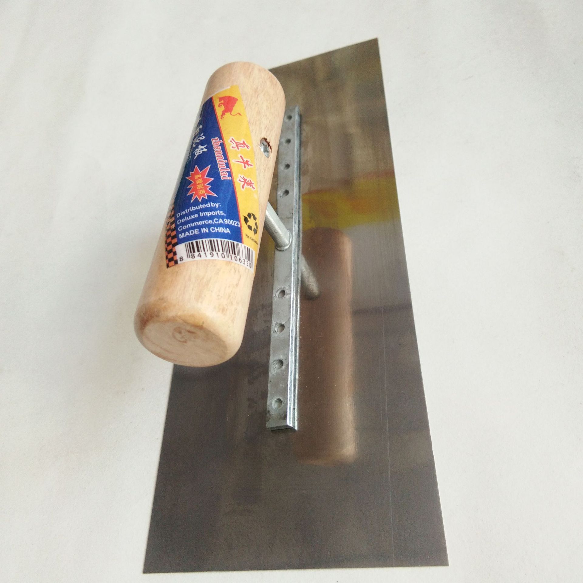 Manufactor Direct selling Bricklayer putty Tile knife latex paint Trowel Wooden handle Mirror decorate Trowel tool