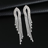 Earrings with tassels, European style, simple and elegant design, wholesale