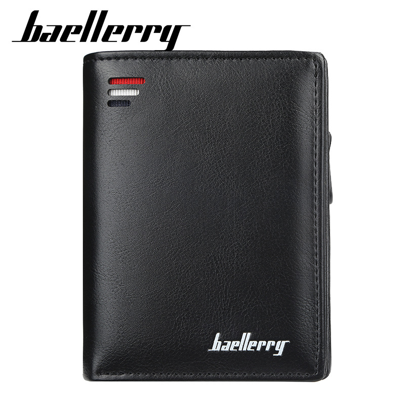 2023 New Hot Selling Baellerry Wallet Men's Short European and American Vertical Multi Card Snap Button Zero Wallet Fashion Youth Card Bag Men_voghion.com