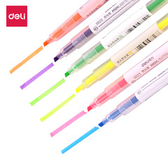 GetLei Stationery S627 Dual-Head Fluorescent Marker Pen for Students Candy Color Highlighter Writing Pen