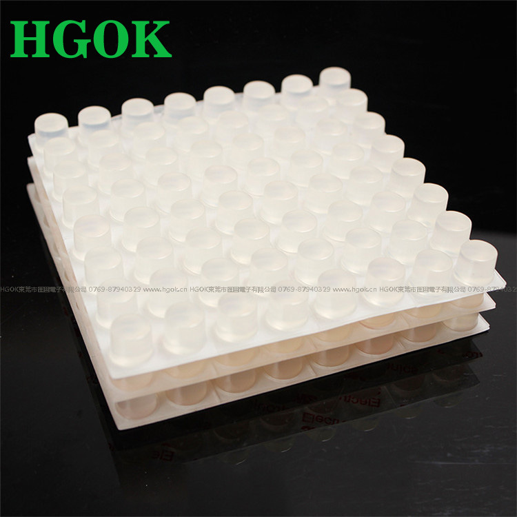 带背胶透明自粘硅胶脚垫 家具机箱脚垫 减震消音防滑防撞胶粒