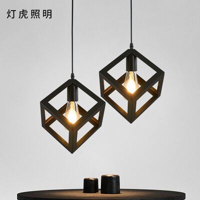 Cross border Specifically for Northern Europe Industrial wind Iron art a chandelier Retro Café balcony Bar counter a chandelier originality modern Restaurant