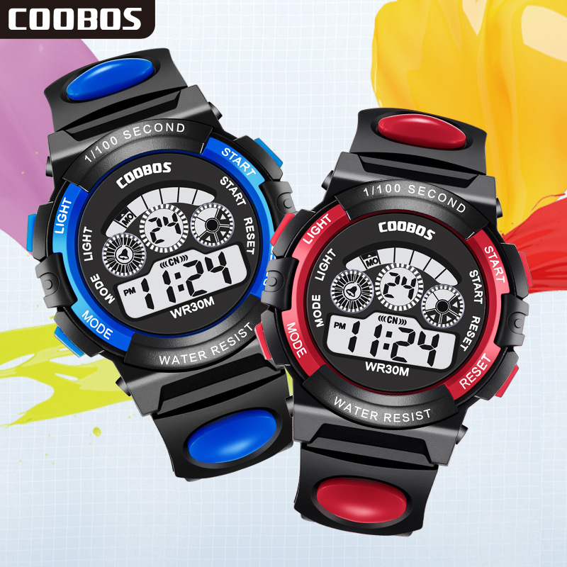 Children's Watch Multifunctional Colorful Light Waterproof Student Electronic Watch