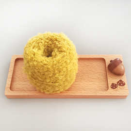 厂家定制2.5支羊毛毛线尼龙圈圈纱 毛衣帽子围巾线手编毛线花式纱