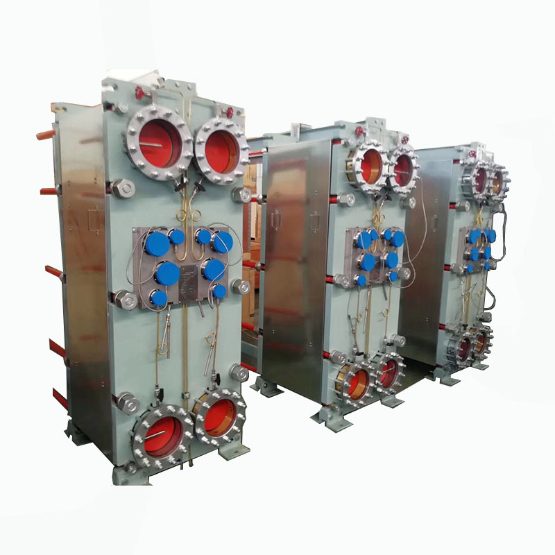 江苏远卓BB200H-194X海水冷却循环淡水用钛板换热器 船用换热器