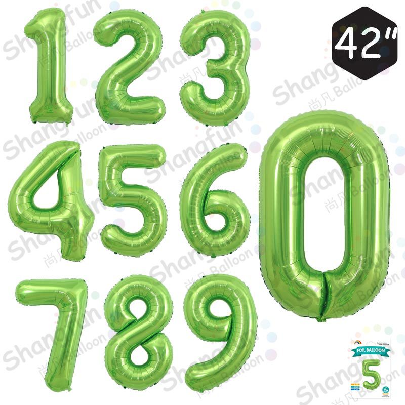 42寸绿色大数字SF