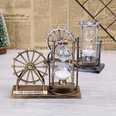 Creative Student Gift Retro Skyscraper Rolling Sand Timer Decor Home Decor Ornament Craft