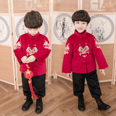 children Hanfu Autumn and winter Tang costume men and women Chinese style baby Little Girl ancient costume Antiquity Nation Hanfu suit