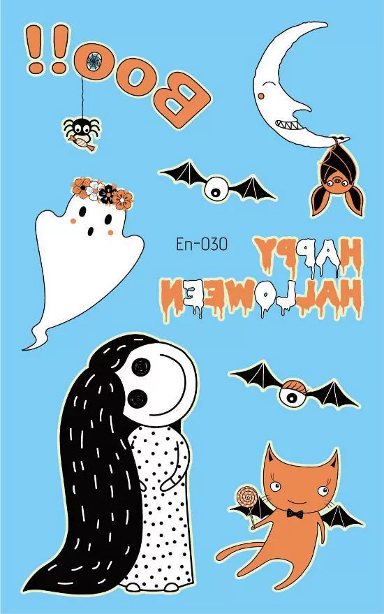 Children's ecological tattoo stickers, Amazon, halloween