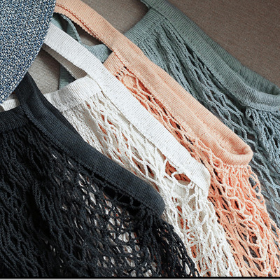 一件代发厂家直供全棉水果网兜手提网袋超市购物袋棉网袋黑色网袋|ms