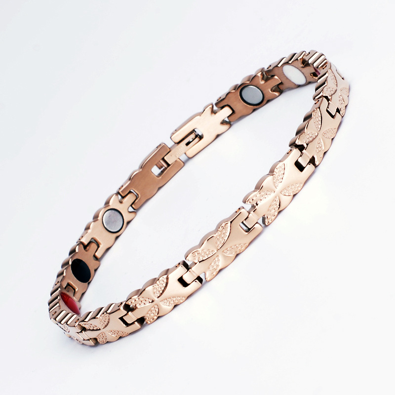 Estilo Vintage Estilo De Moda Geométrico Acero Titanio Enchapado Mujeres Pulsera Pulseras De Cadena Para Hombre display picture 4