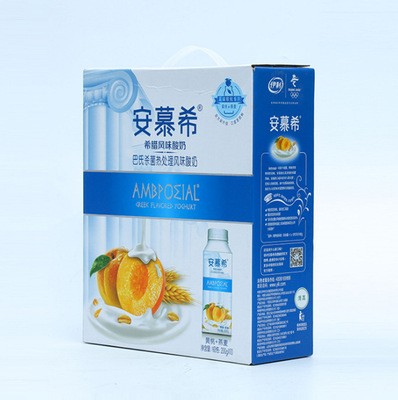 【3月份】伊利安慕希希腊风味酸奶 黄桃/草莓燕麦 200g*10盒