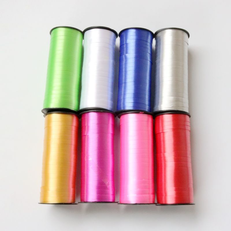 Suministros de boda al por mayor globo largo lazo de cinta globo cuerda globo Lazo de cinta 0,5 cm ancho 100 yardas