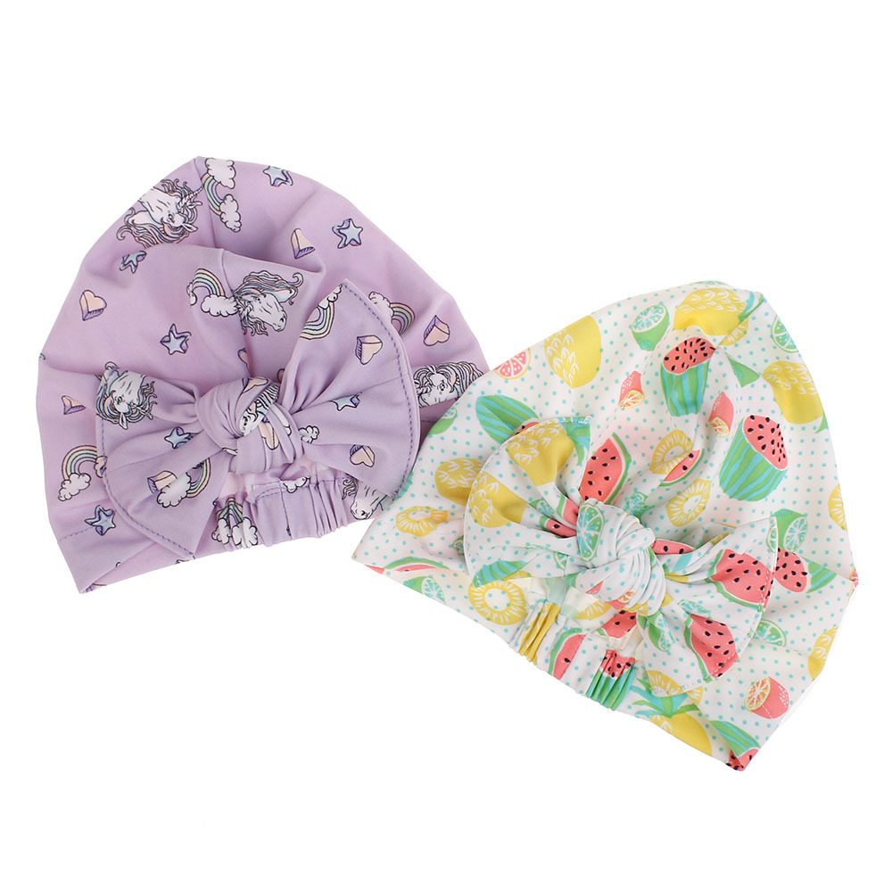 Children&#39;s Swimming Cap Bowknot Hat Good Elasticity Solid Color Printing Baby Swimming Cap display picture 4