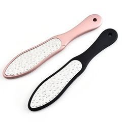 Thick and thin double-sided foot grinding file, stainless steel foot rubbing device to remove foot skin and calluses, foot rubbing, foot care foot grinding stone file