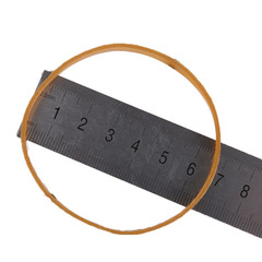 Factory direct supply of this yellow rubber band round 60*5 industrial rubber ring consumption-resistant high elastic rubber ring wholesale