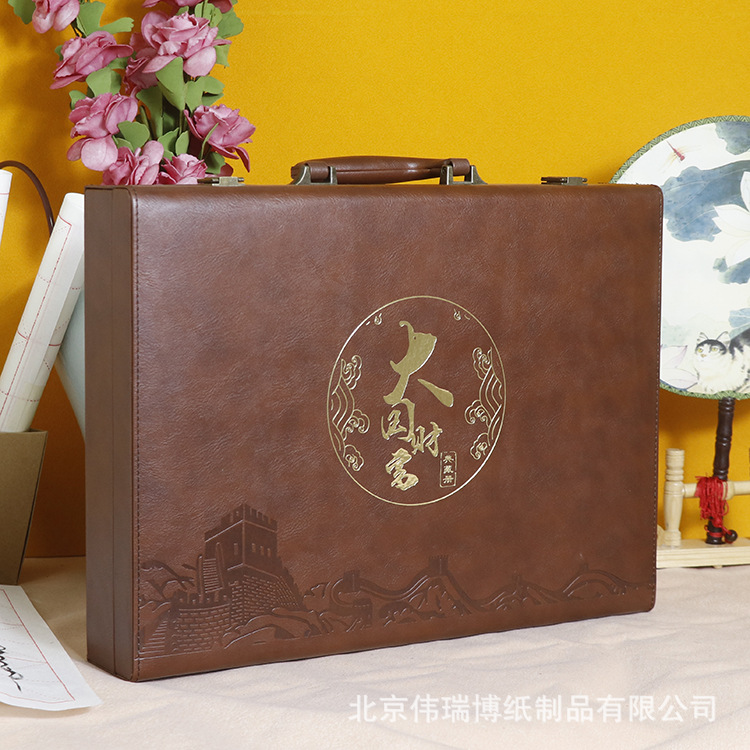 北京厂家皮盒定制 钱币册收藏册皮集邮册卡书年册粮票纪念册