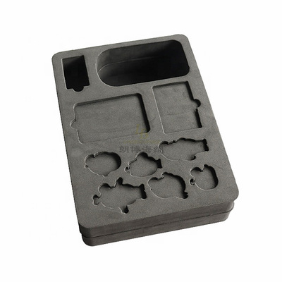 定制EVA粘合包装内衬黑色冲型海绵内托海藻棉粉扑珍珠棉管棒加工|ru