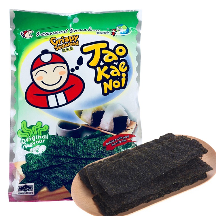 泰国进口老板仔原味海苔片32g/包 即食海苔零食 香脆烤紫菜批发