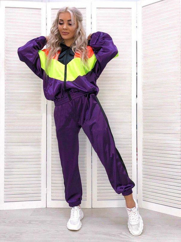 stitching sports splicing jacket two-piece set Nihaostyles wholesale clothing vendor NSMUZ72406