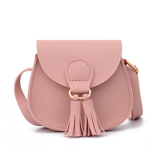 New mini children's bag, Korean style cute princess bag, one-shoulder cross-body baby bag, toddler tassel decorated small shoulder bag