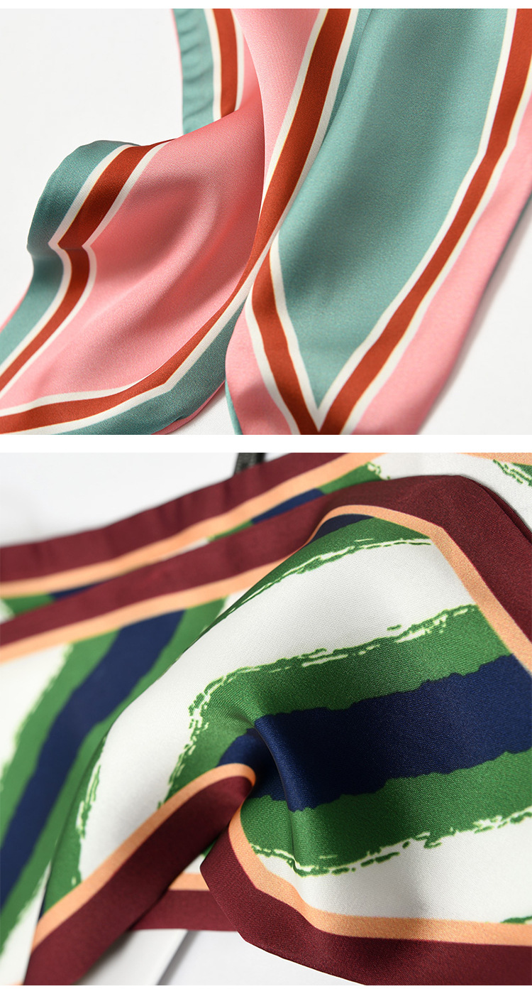 Women's Elegant Geometric Satin Silk Scarf display picture 1