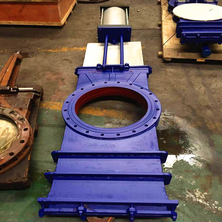 供应气动不锈钢刀闸阀 PZ673W-10P DN450不锈钢暗杆刀闸阀 浆液阀