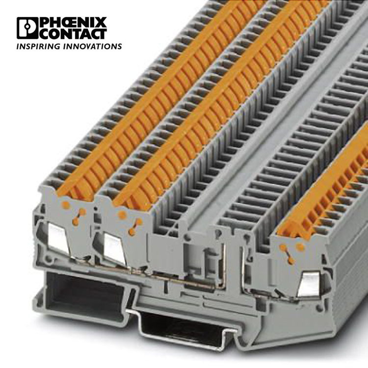 菲尼克斯接线端子快速连接分断端子凤凰端子灰色 QTC 1,5-TWIN-TG