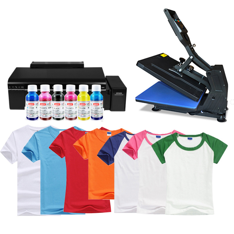 热转印小型创业项目 烫画机批发DIY个性班级服装定制T恤基础套餐