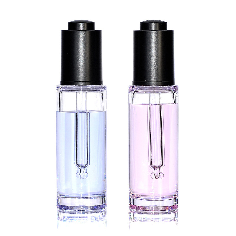 厂供滴管瓶30ml厚底厚壁PETG塑料吹瓶精华液滴管化妆品直圆原液瓶