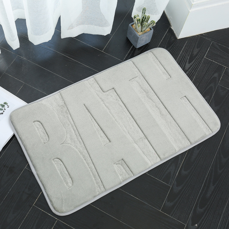 45X75 engrosada alfombra de piso absorbente alfombra de la puerta sala de estar dormitorio cocina alfombra de entrada baño estera antideslizante alfombra de esponja