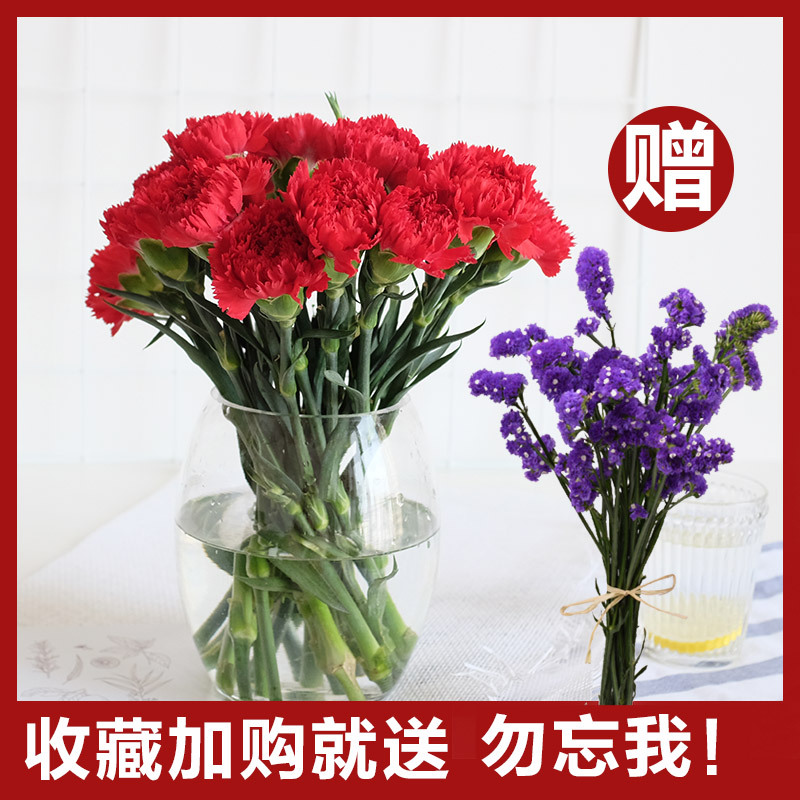 Yunnan flower Bouquet of flowers rose Forget me not Water to keep Lily Carnation Air transport 10 Second pieces 0.01 element