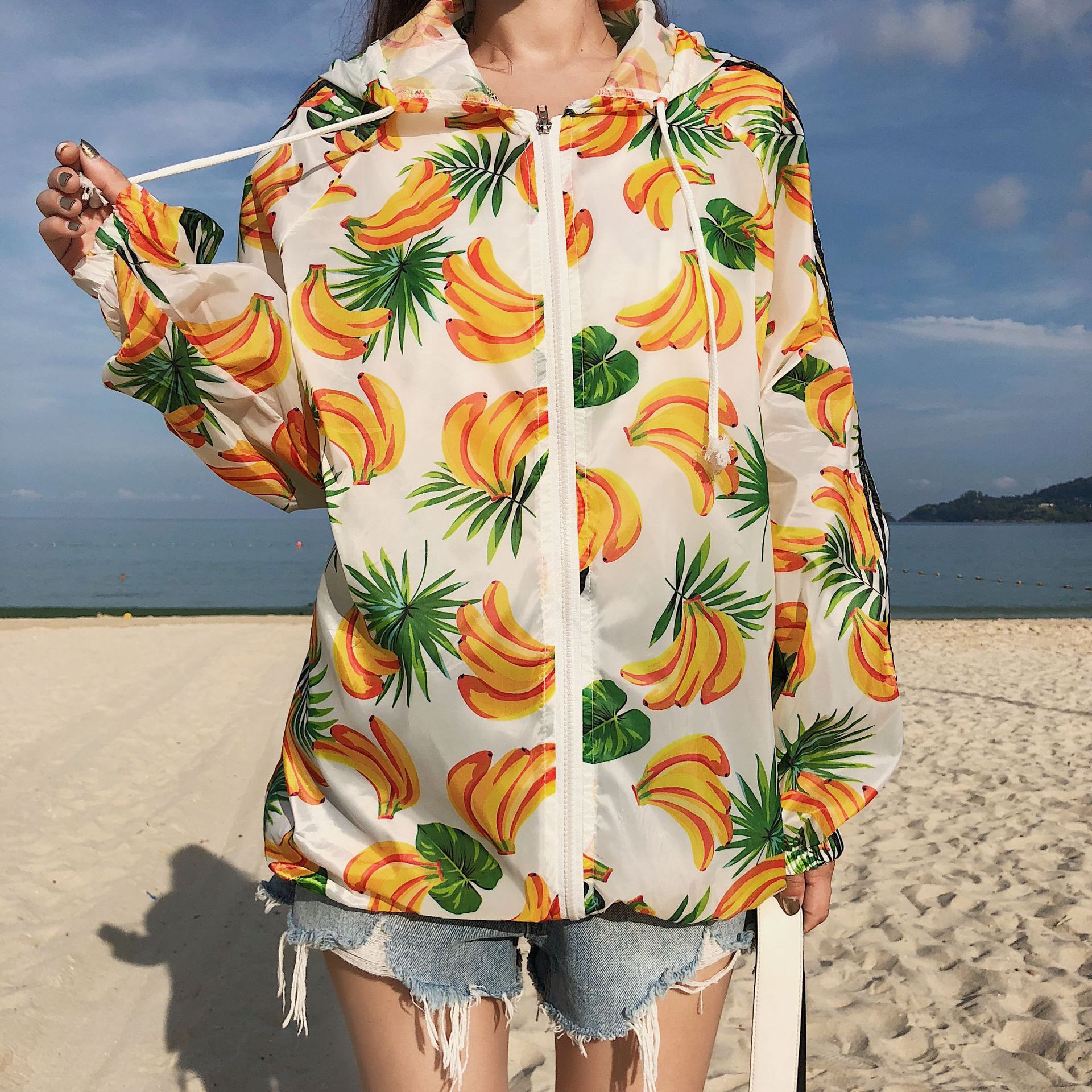 防晒衣女 2019春夏水果款新款 韩版气质防晒透气宽松ins爆款批发|ms