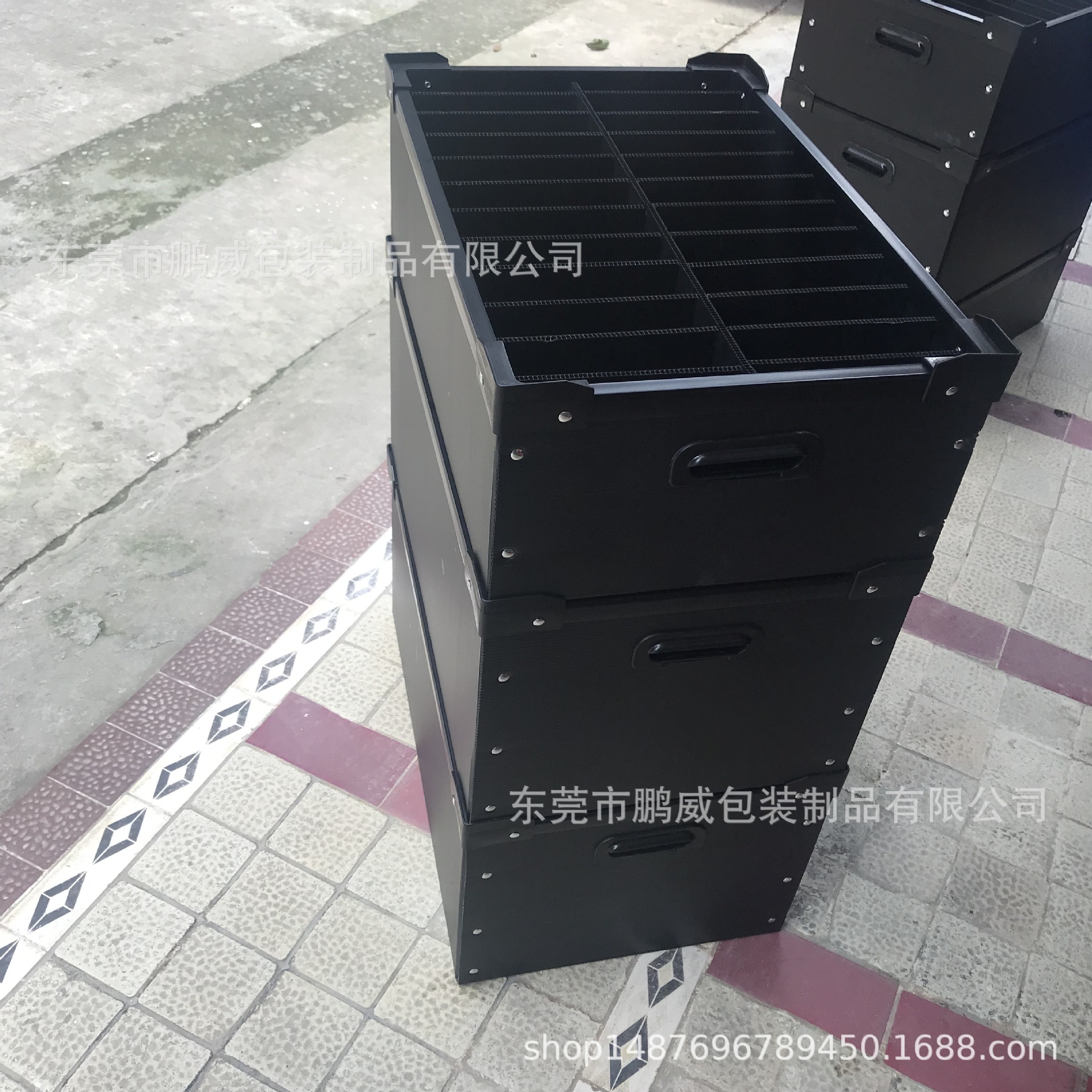 佛山折叠中空板箱定制中空板箱 顺德防尘防静电中空板箱 丝印LOGO