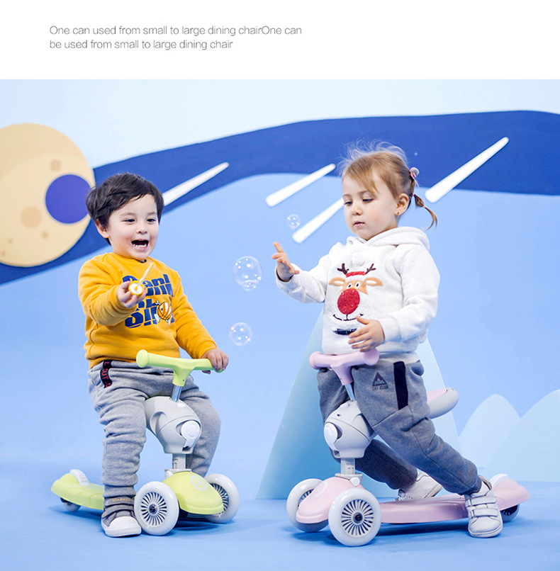 滑板车儿童1-3-6婴幼儿踏板滑滑溜溜车可坐2岁男女小孩宝宝滑行车