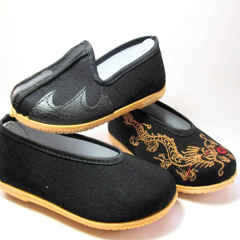 Single shoes Beijing cloth shoes Children shoes 61 Performances Old man Taekwondo Male Small children's shoes