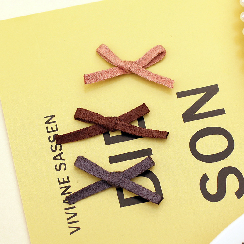 仿皮绒小蝴蝶结1